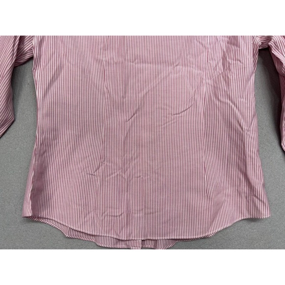 Brooks Brothers 1818 Fitted Women's 3/4 Sleeve Button Pink Stripe Shirt Size 4 - Picture 13 of 13